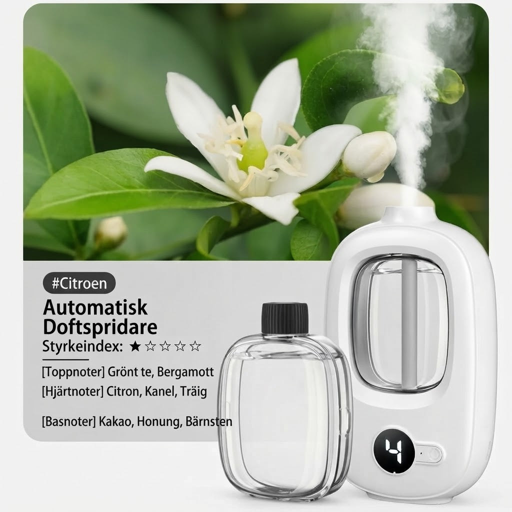 Automatisk aromadiffuser för fräscha rum