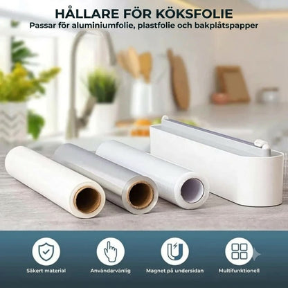 Magnetisk skärare för plastfolie
