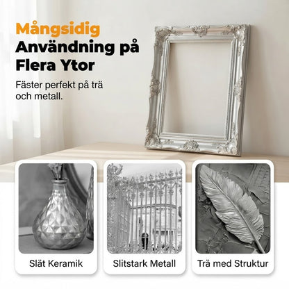 Metallisk silverfärg för gör det själv-projekt
