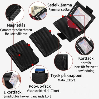 Slimmad herrplånbok med RFID-skydd