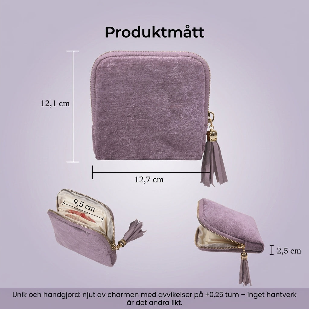 Smyckesetui i sammet