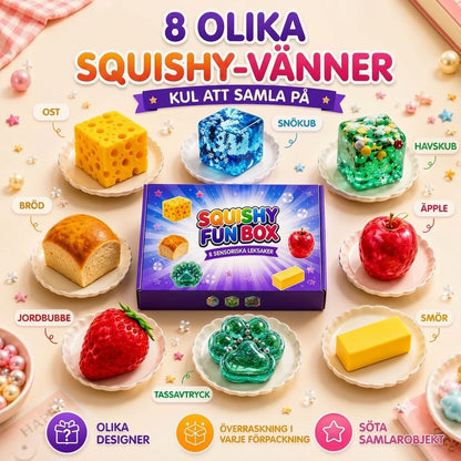 Squishy Fun Box mysterybox med 8 squishies