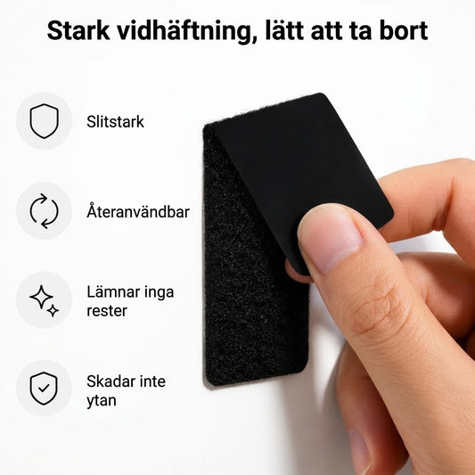 Extra starka dubbelsidiga kardborreband 40 delar 20 par