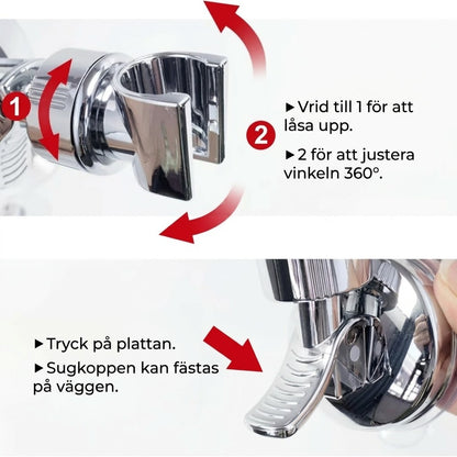 Duschhållare med sugkopp