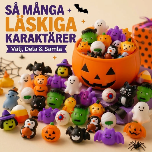 Halloween antistress-squishies med pumpahink 30-pack