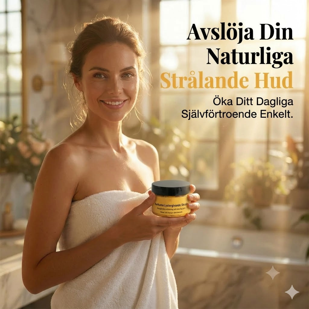 Gurkmeja Kroppsskrubb – Stimulerar Huden med Mild Exfoliering och Djup Återfuktning