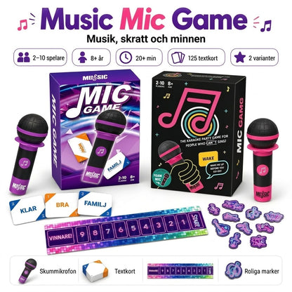 Music Mic Game partyspel med mikrofon