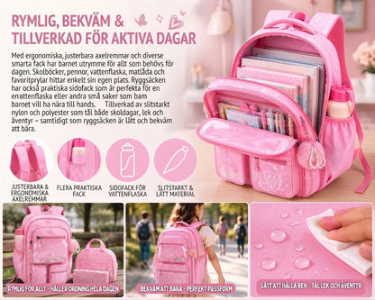 DreamPack 3-delat skolset med glittrande detaljer