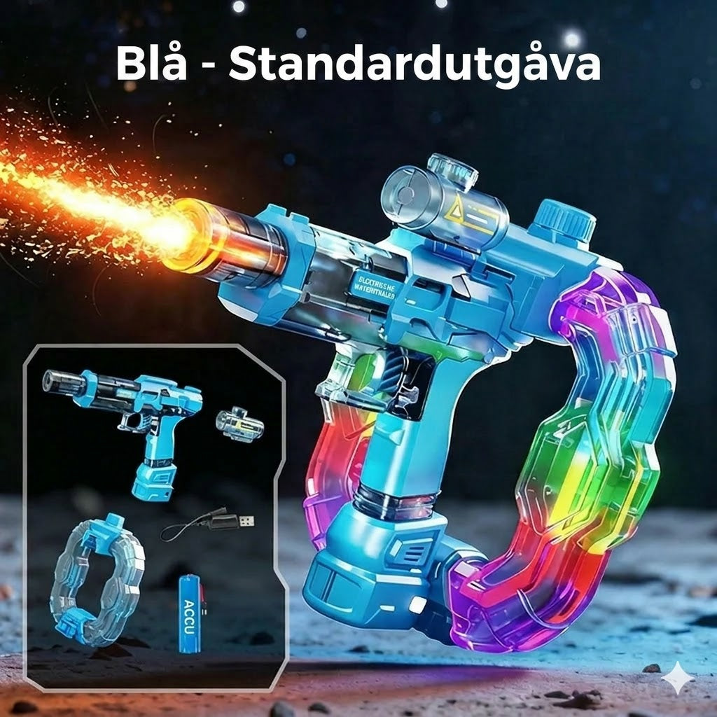 Ljusupplyst regnbågsvattenpistol