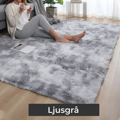 Plyschmatta i siden och ull