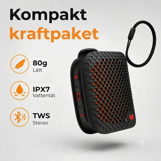 Bluetooth-högtalare med magnetklämma