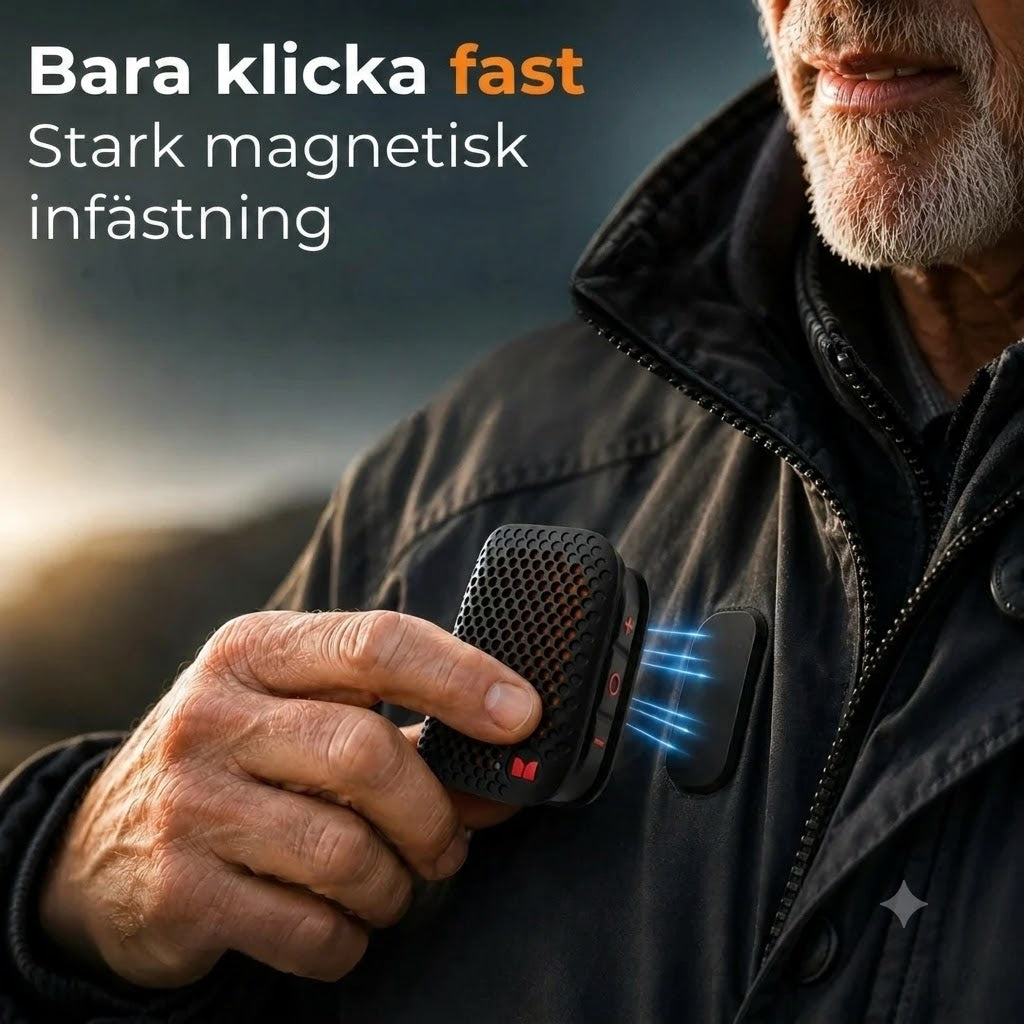 Bluetooth-högtalare med magnetklämma