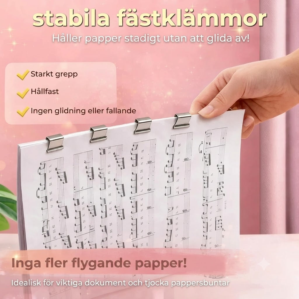 Pappersklämverktyg med 50 clips
