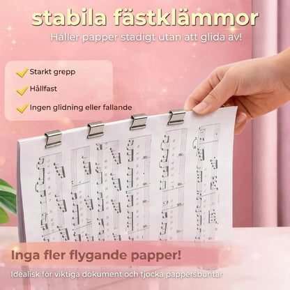 Pappersklämverktyg med 50 clips