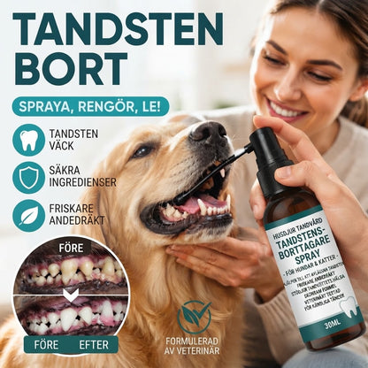 Skonsam tandvårdsspray för husdjur
