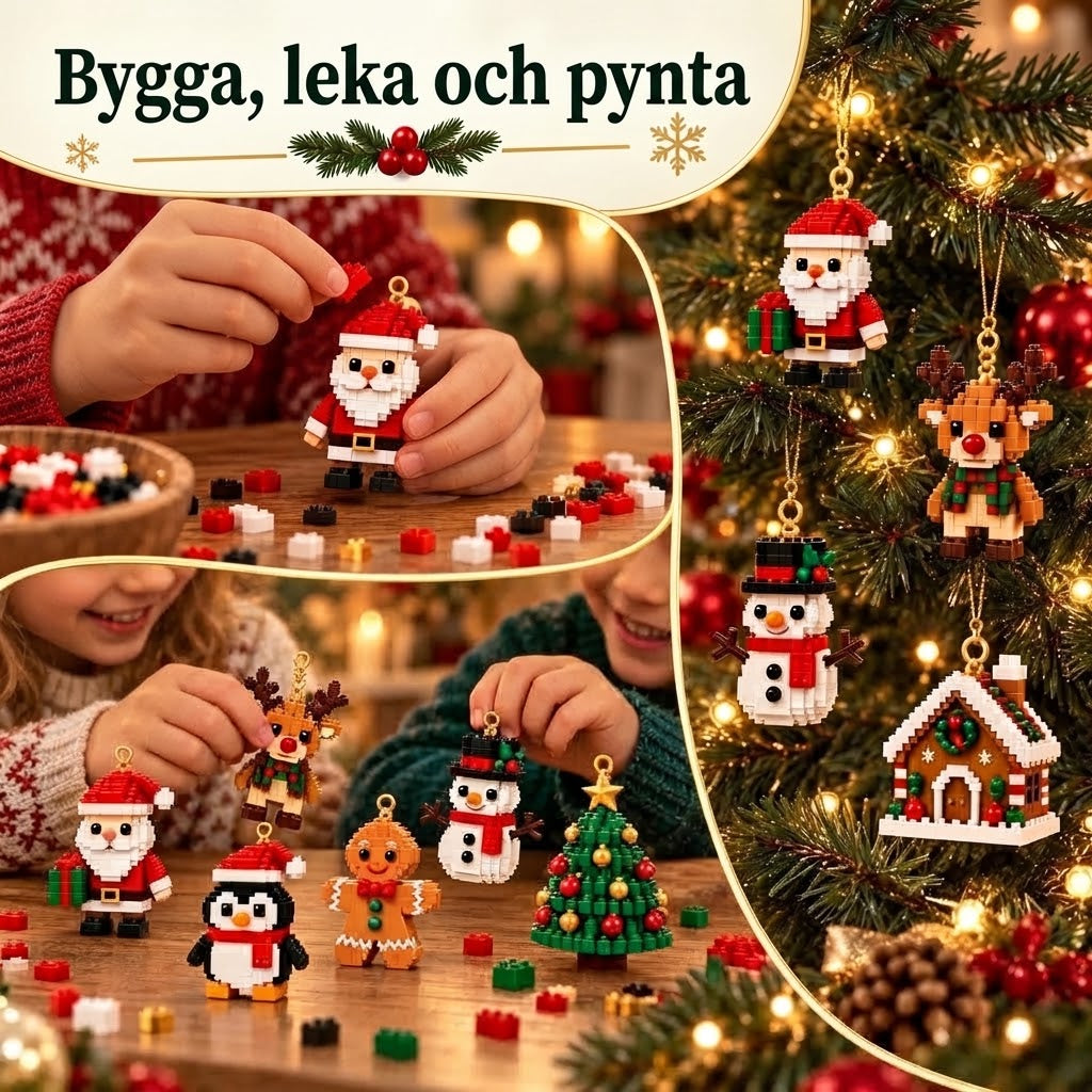 Christmas Build adventskalender med byggbara julfigurer