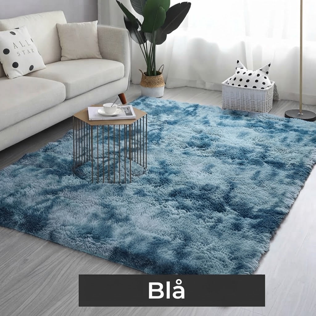 Plyschmatta i siden och ull