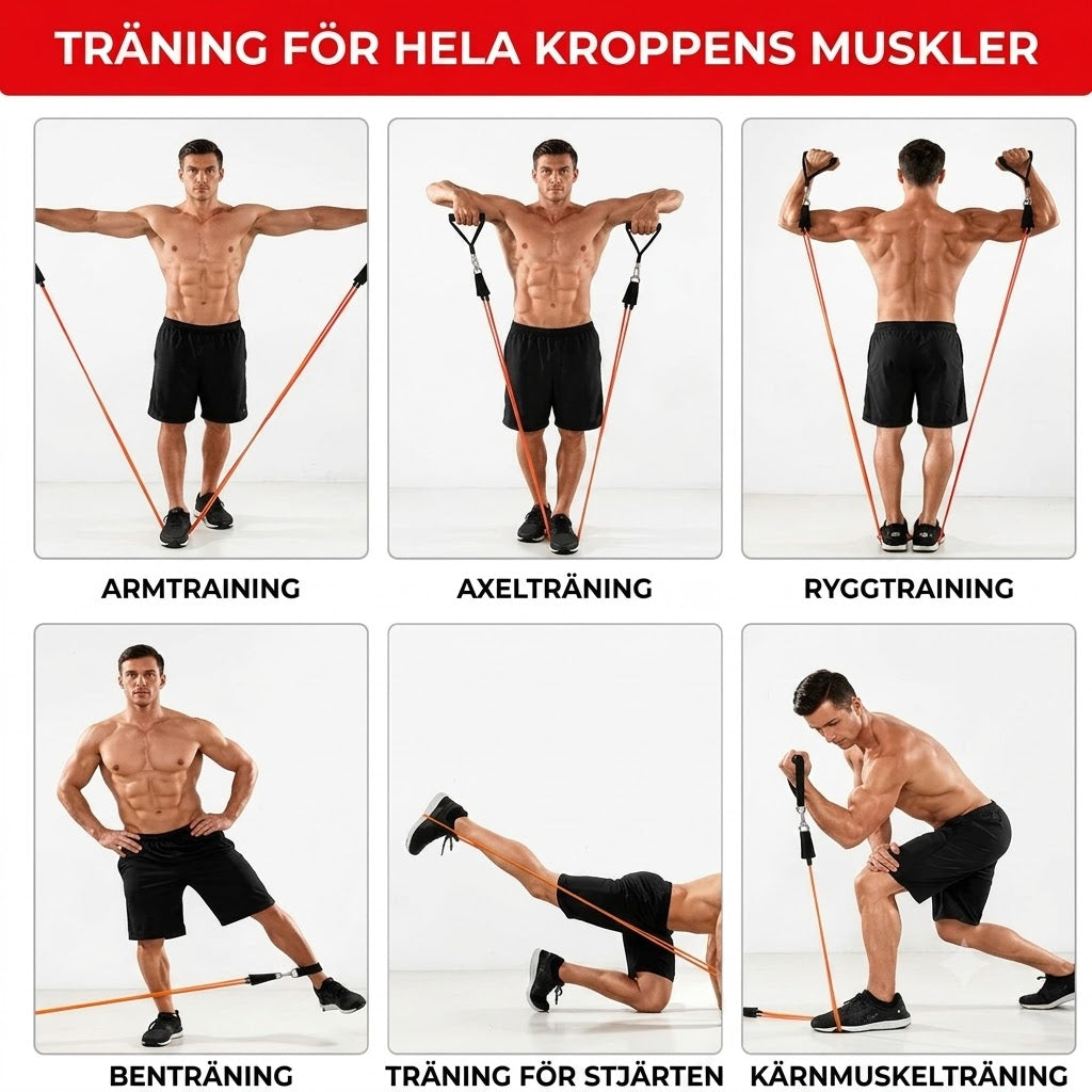 Set med 5 träningsband