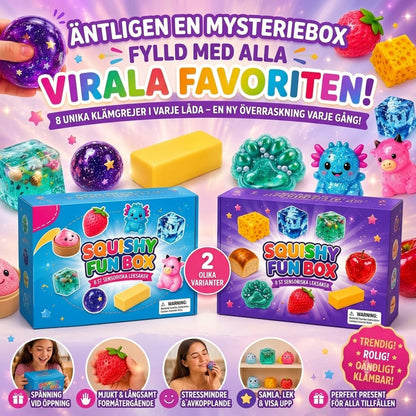 Squishy Fun Box mysterybox med 8 squishies