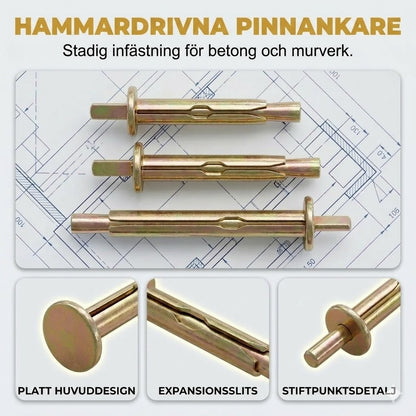 Hammarborrplugg för betong och tegel