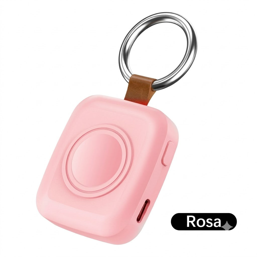 Kompakt magnetisk powerbank för smartklocka 1 200 mAh med nyckelring