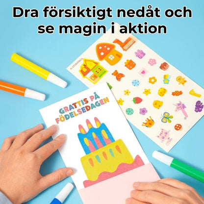 DIY regnbågsskrapbilder 35-pack