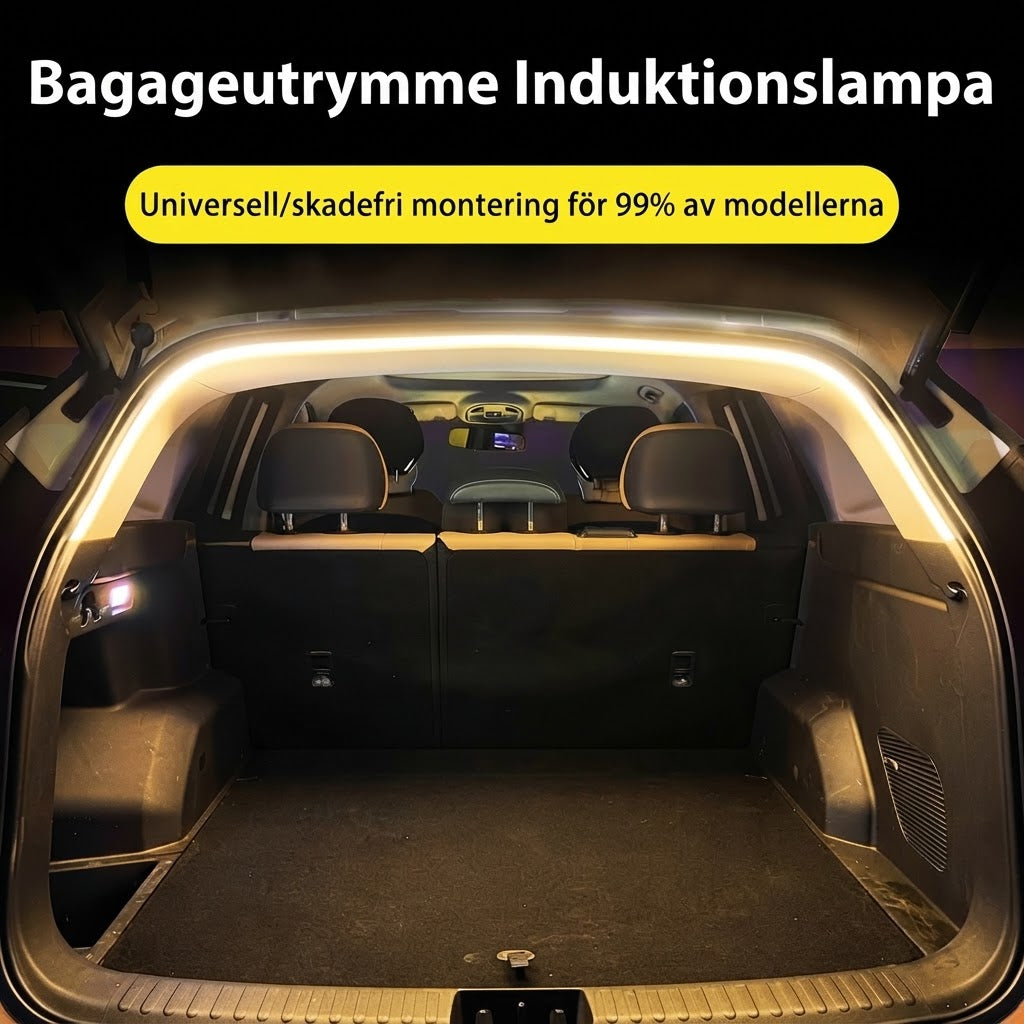 Dynamisk LED-list för bagageutrymme med välkomstfunktion