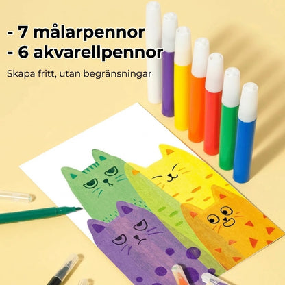 DIY regnbågsskrapbilder 35-pack