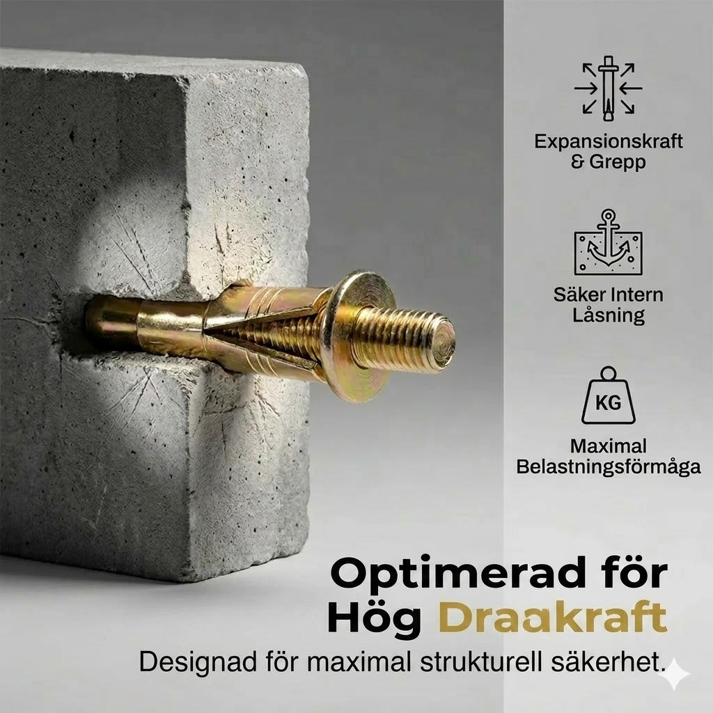 Hammarborrplugg för betong och tegel