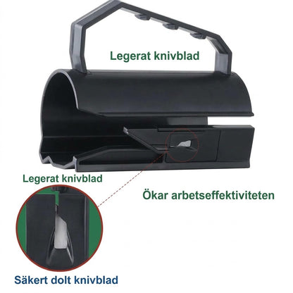 2 i 1 presentpappersskärare med tejphållare