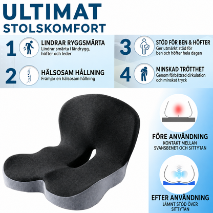 Halkfri sittdyna i memoryskum