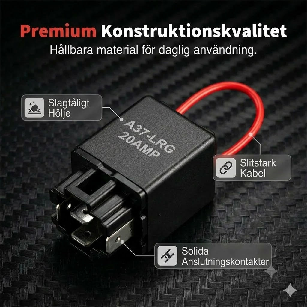 Testkit för bilreläer med startkablar