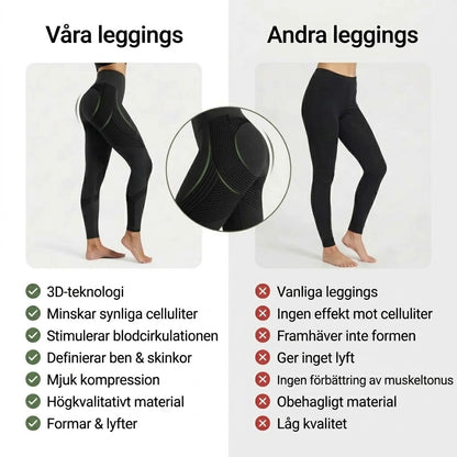 3D Sculpt leggings med formande passform