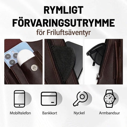 Axelväska för herr med stöldskyddsdesign