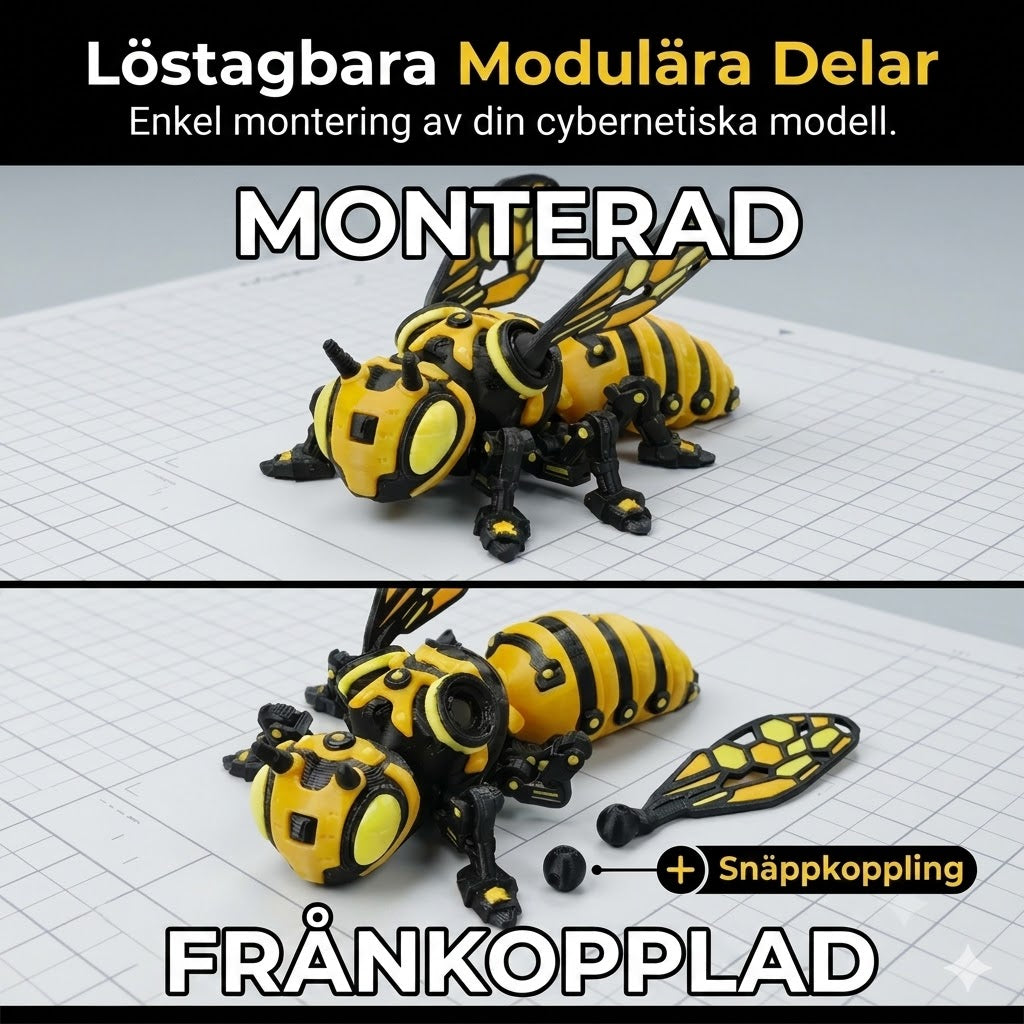 Det här är ingen insekt, det är ett mecha-monster! Demonterbara leder, futuristisk design