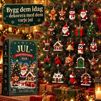 Christmas Build adventskalender med byggbara julfigurer