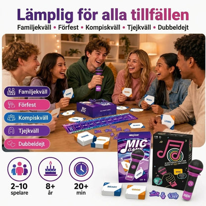Music Mic Game partyspel med mikrofon