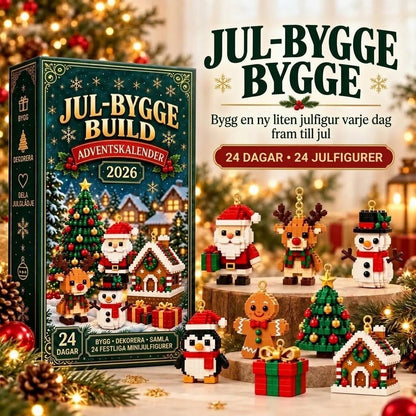 Christmas Build adventskalender med byggbara julfigurer