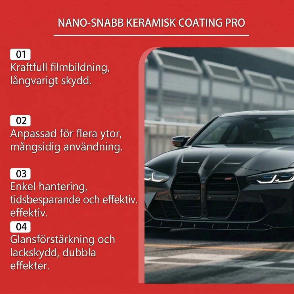 Nanokeramisk högglansspray för bildetaljering
