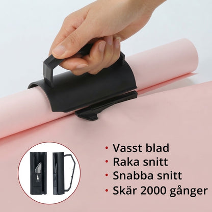 2 i 1 presentpappersskärare med tejphållare