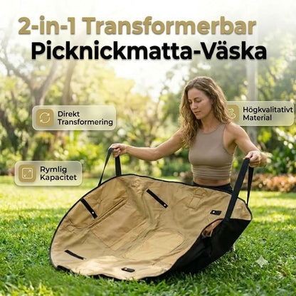 2-i-1 Vattentät Resväska och Picknickmatta
