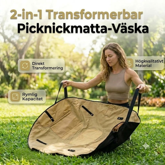 2-i-1 Vattentät Resväska och Picknickmatta