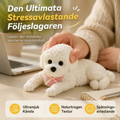 Teddyhund antistress-squishy med halkfri matta