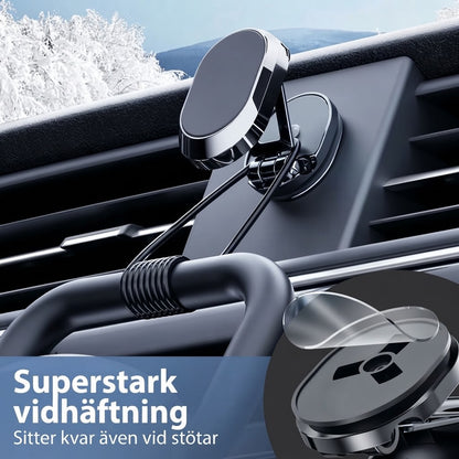 Hopfällbar magnetisk mobilhållare för bil