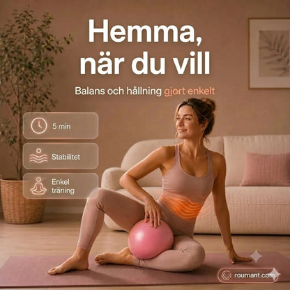 Pilatesboll 15 cm – explosionssäker, halkfri bikakedesign, bärbar
