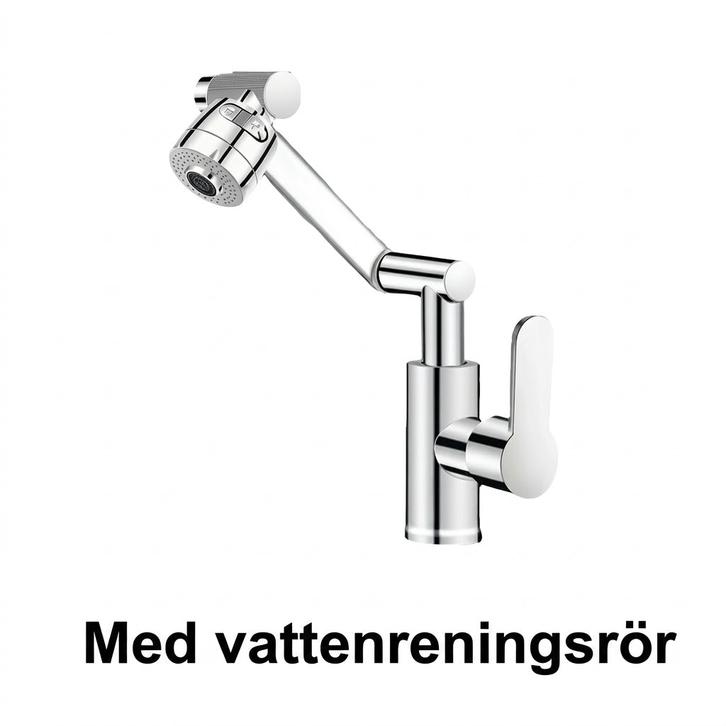 1080° vridbar kranförlängare med 2 vattenlägen (stänksäker)
