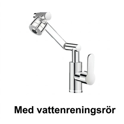 1080° vridbar kranförlängare med 2 vattenlägen (stänksäker)