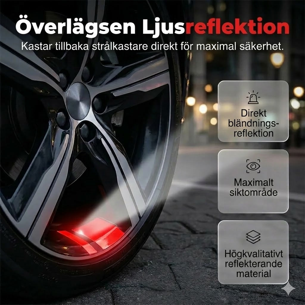 Reflekterande fälgtejp för bilhjul