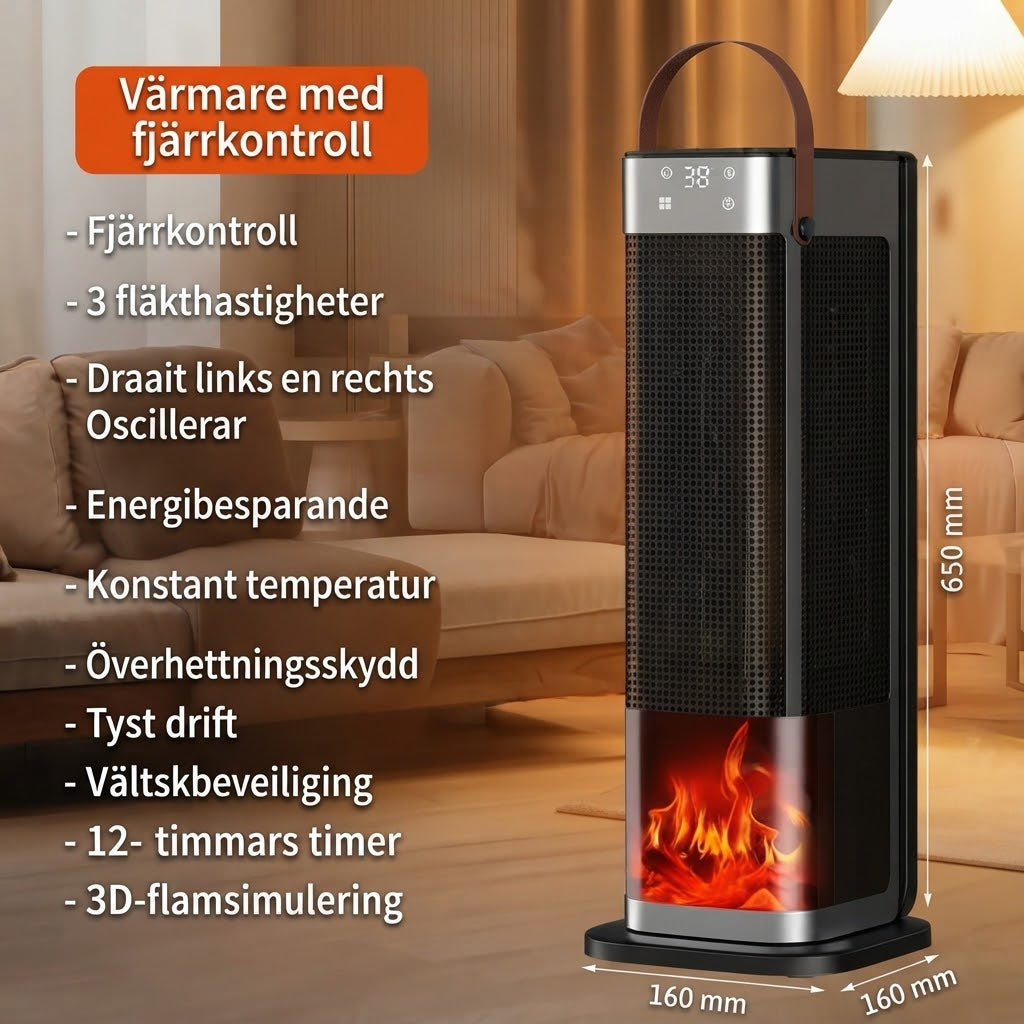 2 i 1 rumsvärmare med luftfuktare