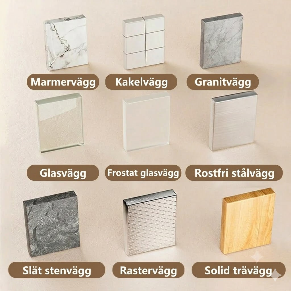 Självhäftande L-formade Väggkrokar – 5-pack i ABS och PS